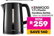 Kenwood 1.7L Plastic Cordless Kettle