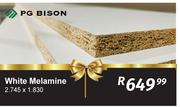 PG Bison White Melamine 2.745 x 1.830