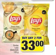 Simba Lays (Selected)-For Any 2x120g