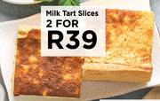 Milk Tart Slices-For 2
