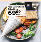 Food Lover's Squid Strips-800g Each