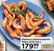 Chapman's Vannamei Butterfly Prawns 31/40-700g Each
