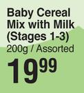 Purity Baby Cereal Mix With Milk (Stage 1-3) Assorted-200g