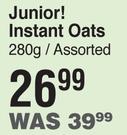 Purity Junior Instant Oats Assorted-280g