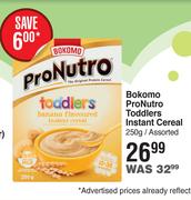 Bokomo ProNutro Toddlers Instant Cereal Assorted-250g