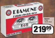 Diamond 2 Plate Electric Stove