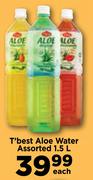 T'best Aloe Water Assorted-1.5Ltr Each