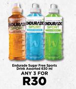 Endurade Sugar Free Sports Drink Assorted-For Any 3 x 630ml
