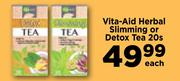 Vita-Aid Herbal Slimming Or Detox Tea-20s Each