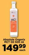 Absolute Organix MCT Oil-500ml Each