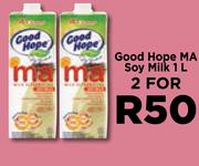 Good Hope MA Soy Milk-For 2 x 1Ltr