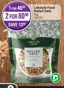 Lifestyle Food Rolled Oats-For 2 x 1kg