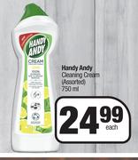 Handy Andy Cleaning Cream Assorted-750ml Each