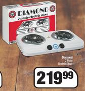 Diamond 2 Plate Electric Stove-Each