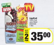 Liqui Fruit 100% Fruit Juice Blend (Selected)-For Any 2 x 1L