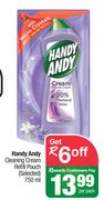 Handy Andy Cleaning Cream Refill Pouch (Selected)-750ml Per Pack