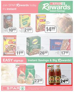 SPAR COUNTRY EASTERN CAPE : Here For you (24 August - 5 September 2021) Valid In Amahlathi, Bedford, Buffalo Flats, Cala, Centane, Hankey, Komga, Nemato, Patensie, Peddie, Zastron, Indwe, Kwa-Fetting, page 6