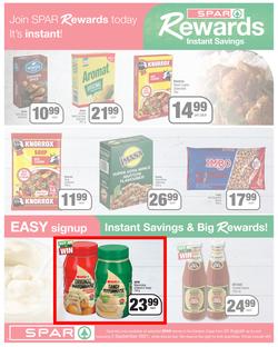 SPAR COUNTRY EASTERN CAPE : Here For you (24 August - 5 September 2021) Valid In Amahlathi, Bedford, Buffalo Flats, Cala, Centane, Hankey, Komga, Nemato, Patensie, Peddie, Zastron, Indwe, Kwa-Fetting, page 6