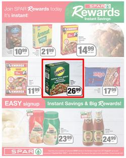 SPAR COUNTRY EASTERN CAPE : Here For you (24 August - 5 September 2021) Valid In Amahlathi, Bedford, Buffalo Flats, Cala, Centane, Hankey, Komga, Nemato, Patensie, Peddie, Zastron, Indwe, Kwa-Fetting, page 6