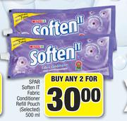 Spar Soften It Fabric Conditioner Refill Pouch(Selected)-For Any 2 x 500ml