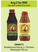 Jimmy's Steakhouse Sauce Or Chicken Marinade-For 2 x 750ml
