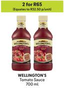 Wellington's Tomato Sauce-For 2 x 700ml