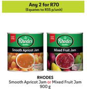 Rhodes Smooth Apricot Jam Or Mixed Fruit Jam-For 2 x 900g