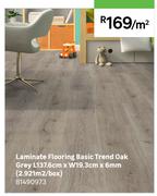 Laminate Flooring Basic Trend Oak Grey L137.6cm x W19.3cm x 6mm (2.921 Sqm/Box) 81490973-Per Sqm