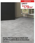 Artens PVC Flooring Art Medio Galt L60.69cm x W30.48cm (2.23 Sqm/Box) 81488051-Per Sqm
