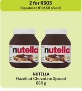 Nutella Hazelnut Chocolate Spread-For 2 x 680g