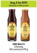 MRS Ball's Chutney (All Variants)-For Any 2 x 470g