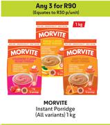 Morvite Instant Porridge (All Variants)-For Any 3 x 1kg