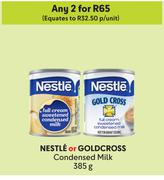 Nestle Or Goldcross Condensed Milk-For Any 2 x 385g