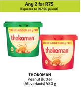 Thokoman Peanut Butter (All Variants)-For Any 2 x 480g