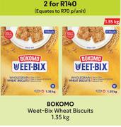 Bokomo Weet-Bix Wheat Biscuits-For 2 x 1.35kg