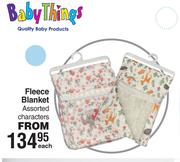Baby Things Fleece Blanket Assorted Characters-Each