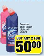 Domestos Thick Bleach(Selected)-2 x 750ml