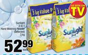 Sunlight 2 In 1 Hand Washing Powder (Selected)-3Kg Each