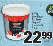 Spar Low Fat Or Fat Free Yoghurt (Selected)-1Kg Each