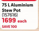 Aro 75L Aluminium Stew Pot-Each