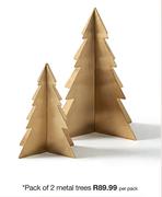 Pack Of 2 Metal Trees-Per Pack