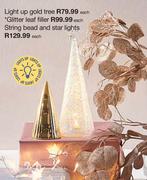Light Up Gold Tree-Each