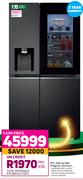 LG 611L Side By Side Fridge (GC-X257CQFS)
