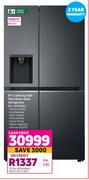 LG 611L Side By Side Matt Black Steel Refrigerator (GC-L257SQSL)