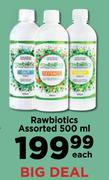 Rawbiotics Assorted-500ml Each
