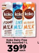KoKo Dairy Free Milk Assorted-1L Each