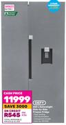 Defy 555Ltr Naturelight Side-By-Side Freezer Fridge 837452