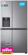 LG 610Ltr Side-By-Side Freezer Fridge GC-L257SLXL