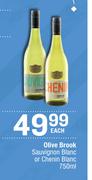 Olive Brook Sauvignon Blanc Or Chenin Blanc-750ml Each