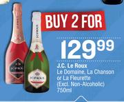J.C.Le Roux Le Domaine, La Chanson Or La Fleurette (Excl.Non Alcoholic)-For 2 x 750ml